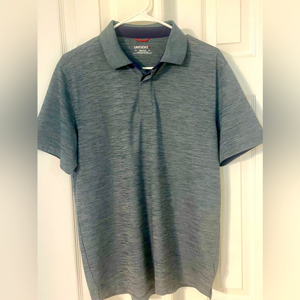 Men's Blue Untuckit Polo Size Medium